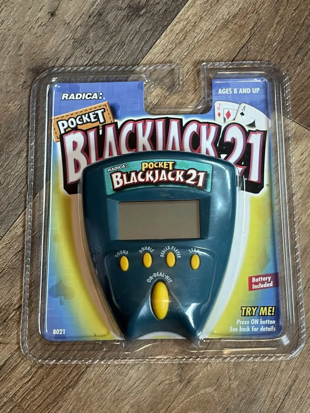 Vintage Radica Pocket Blackjack 21 Handheld Electronic Game 1999 SEALED